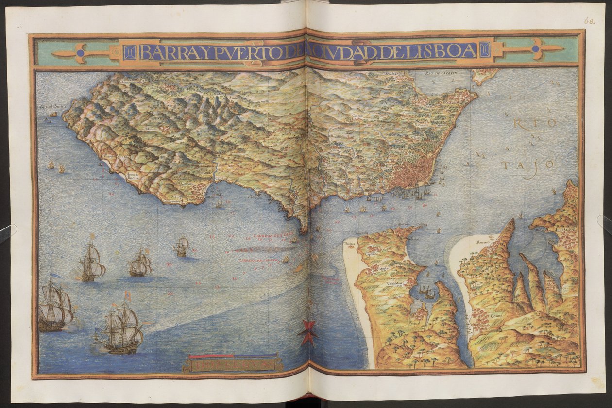 Zwei Doppelseiten: Karte von Erich Lessing