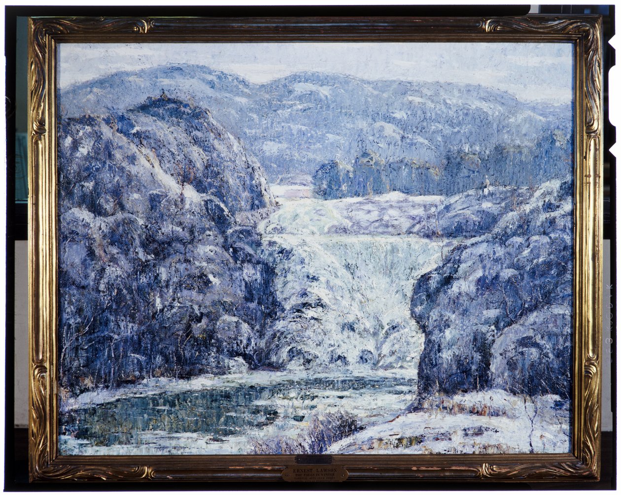 Wasserfälle im Winter, ca. 1920 von Ernest Lawson