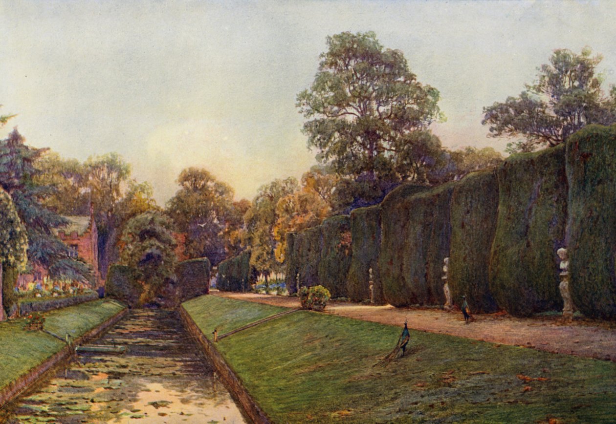 Die große Hecke in Campsea Ashe, Suffolk von Ernest Arthur Rowe