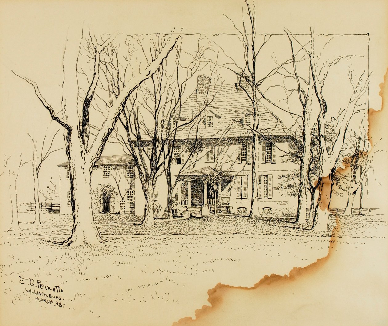 Haus des Präsidenten des William and Mary College von Ernest C. Peixotto