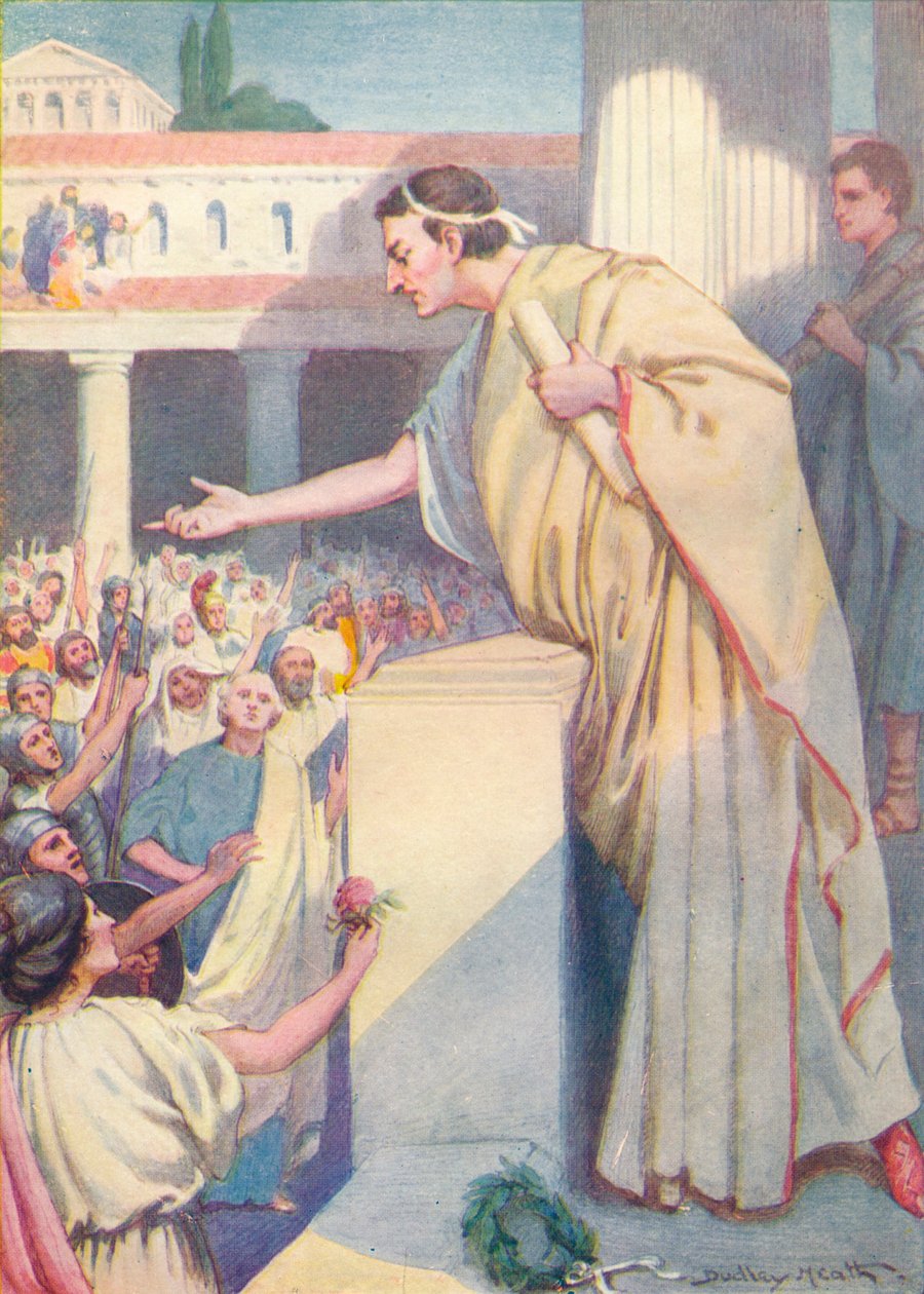 Am folgenden Morgen hielt Cicero eine weitere Rede gegen Catilina von Ernest Dudley Heath