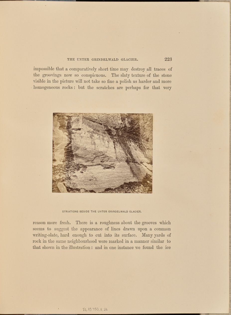 Streifen neben dem Unteren Grindelwaldgletscher von Ernest H. Edwards