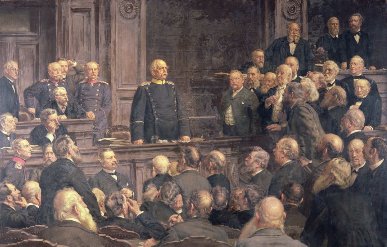 Konferenz des Deutschen Reichstags am 6. Februar 1888, 1896 von Ernest Henseler
