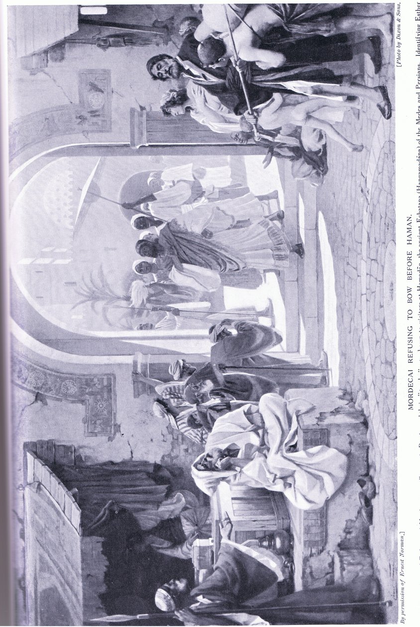 Mordechai weigert sich, sich vor Haman zu verbeugen, 485 v. Chr. von Ernest Normand