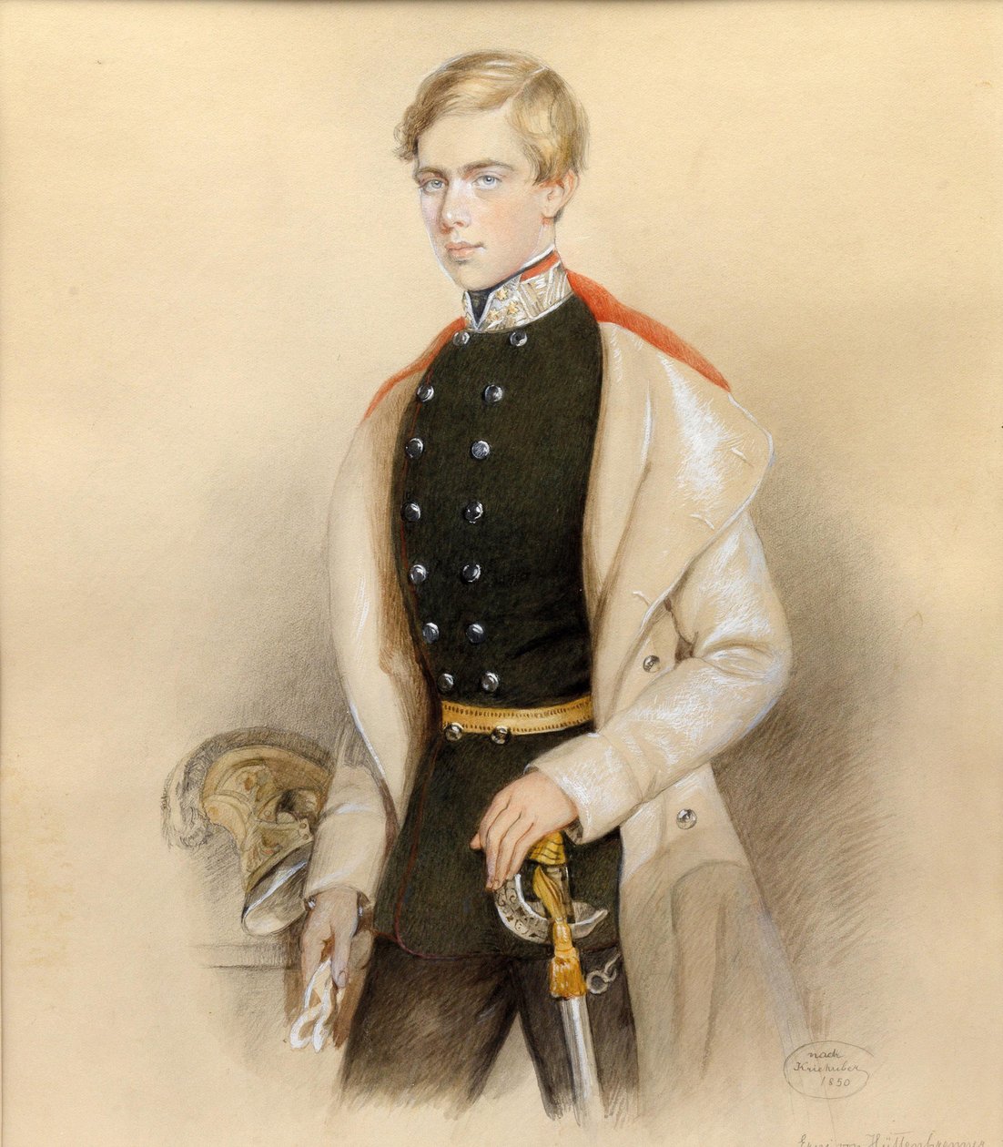 Erzherzog Ferdinand Maximilian von Österreich 1832-1867, 1850 von Erni von Hüttenbrenner