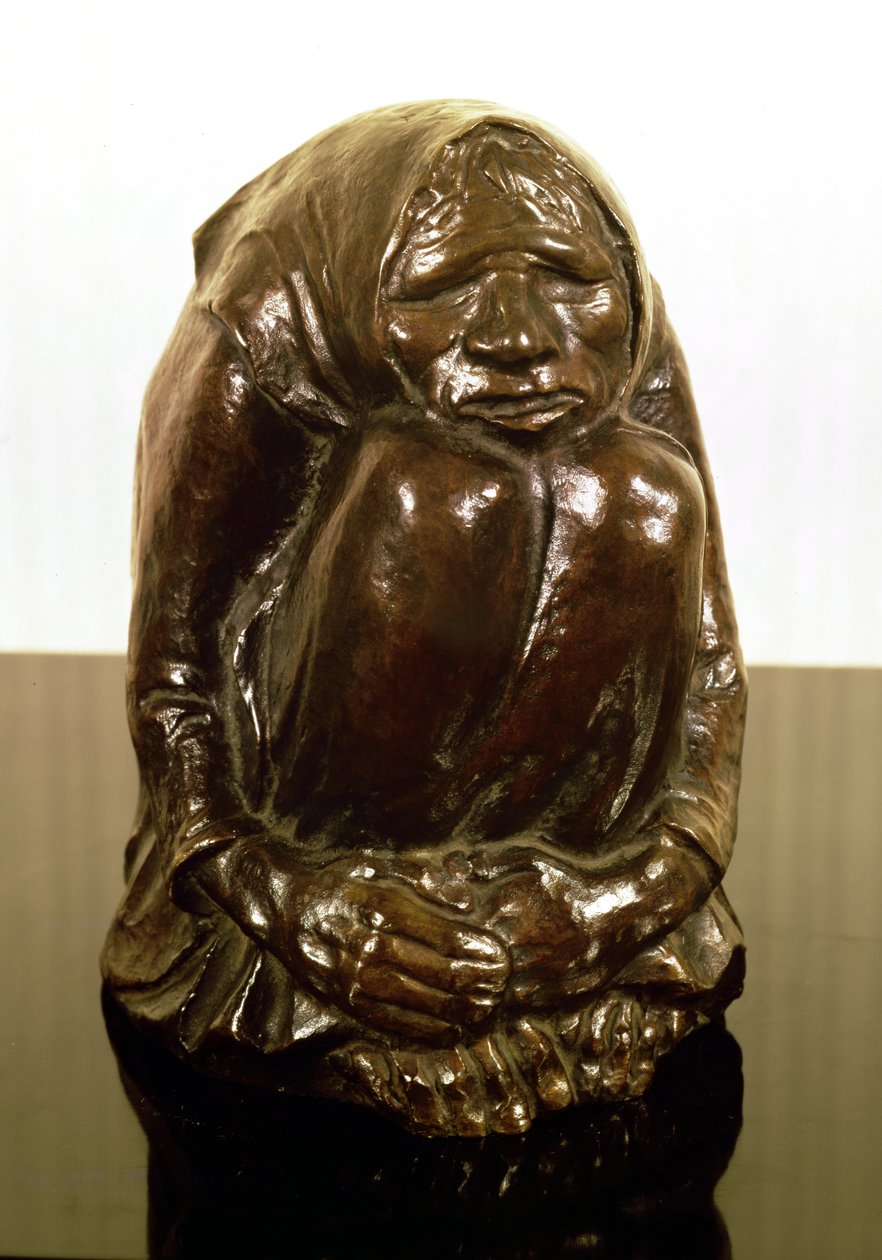 Zitternde alte Frau, ca. 1937 von Ernst Barlach