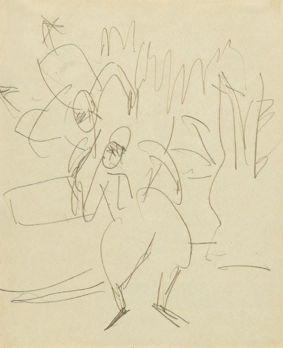 Akrobaten in Bewegung von Ernst Ludwig Kirchner