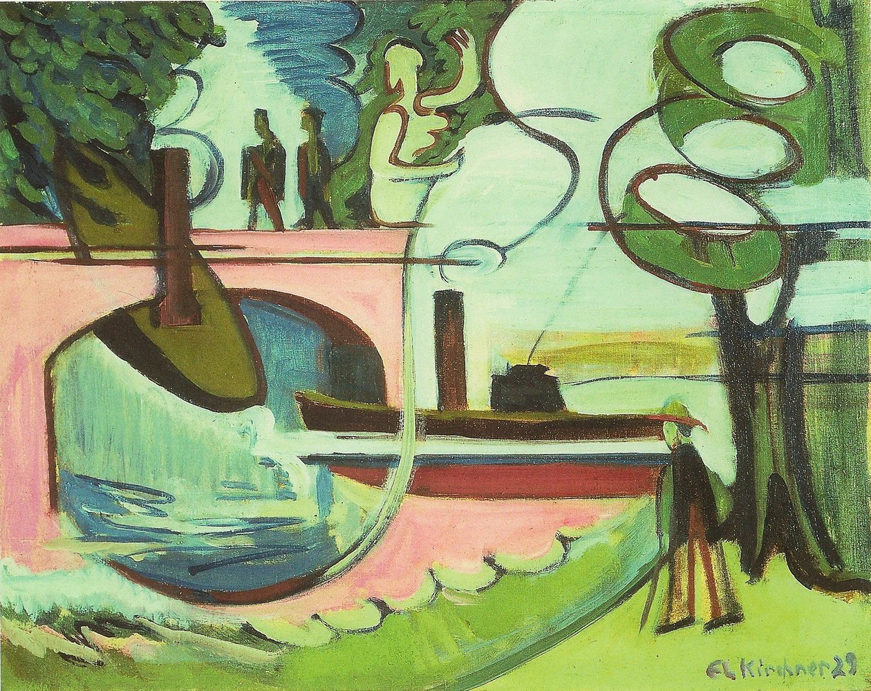Lützow-Ufer am Morgen von Ernst Ludwig Kirchner