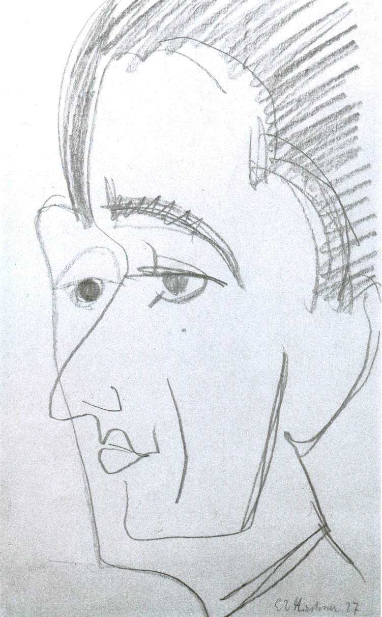 Porträt von Ernst Ludwig Kirchner