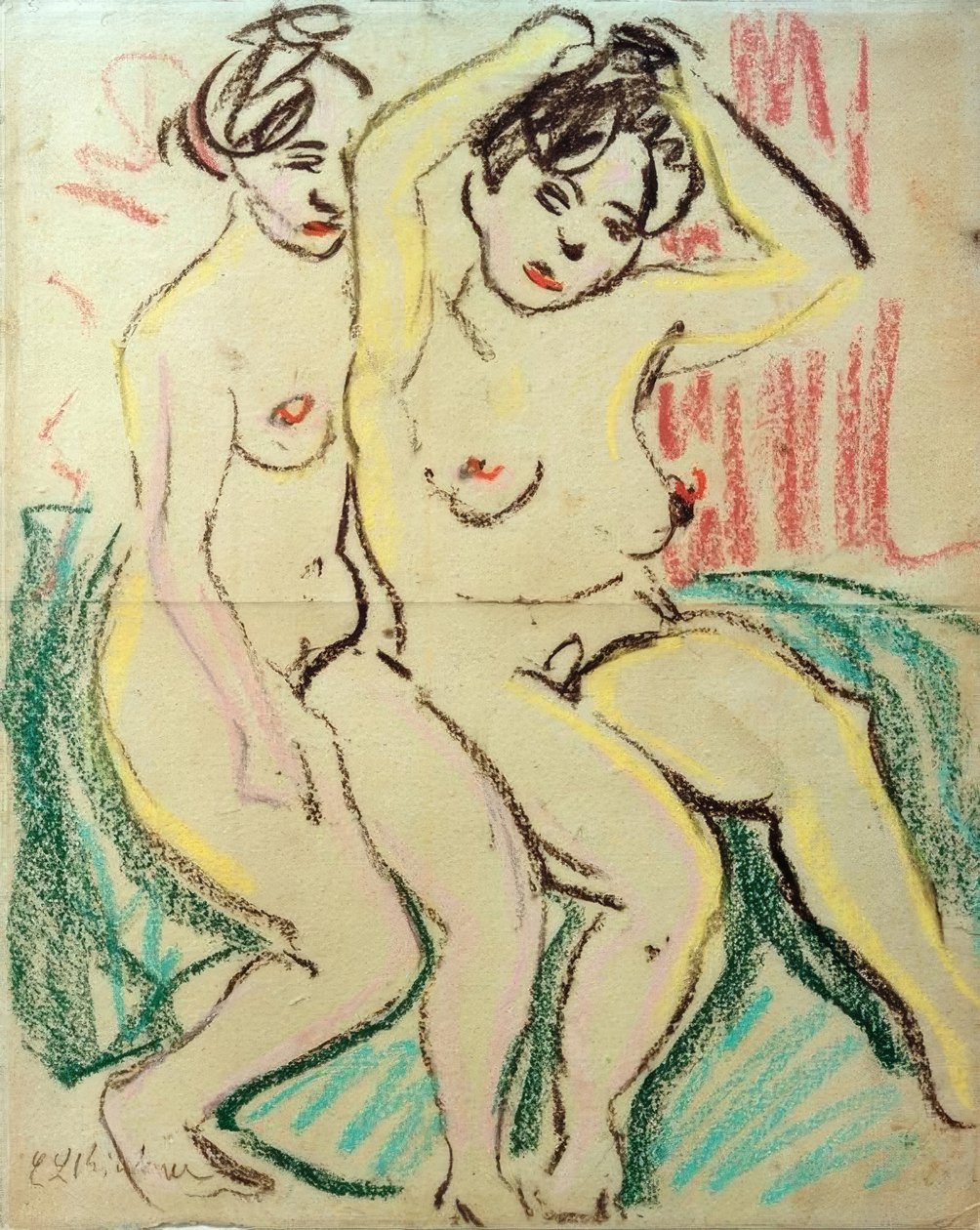 Zwei sitzende Akte von Ernst Ludwig Kirchner