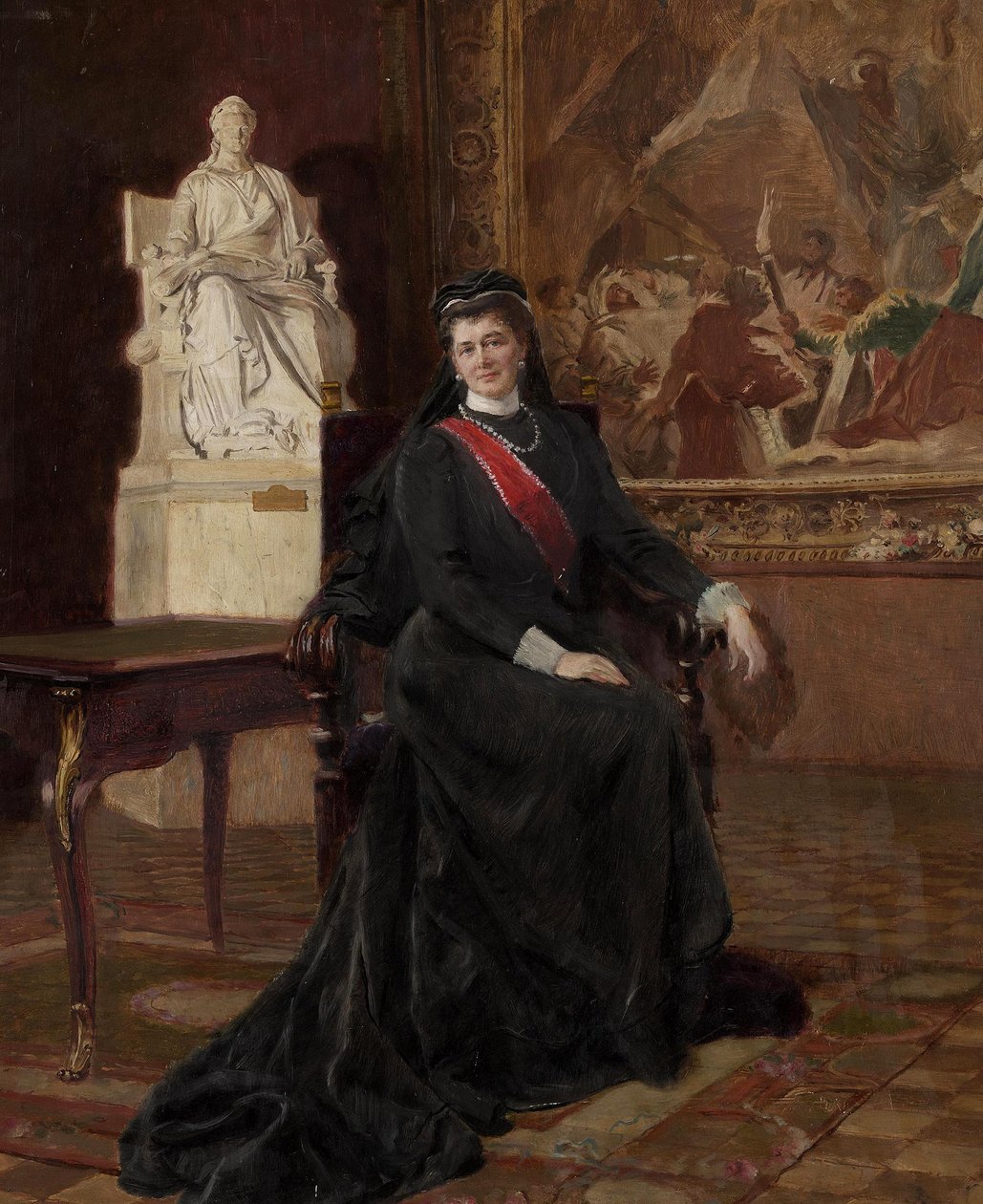 Großherzogin Maria Pawlowna von Russland als Witwe von Ernst Friedrich von Liphart