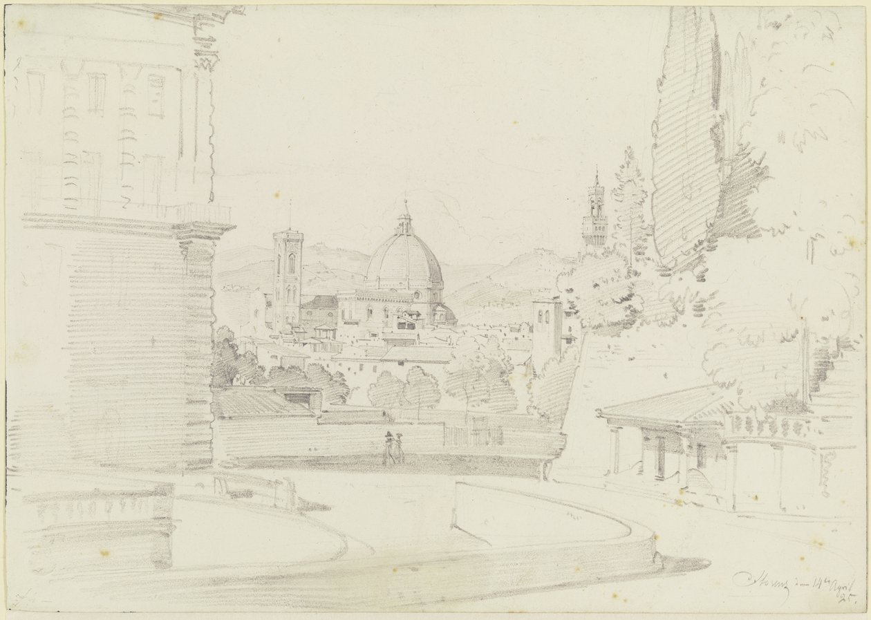 Florenz vom Giardino di Boboli aus gesehen von Ernst Fries