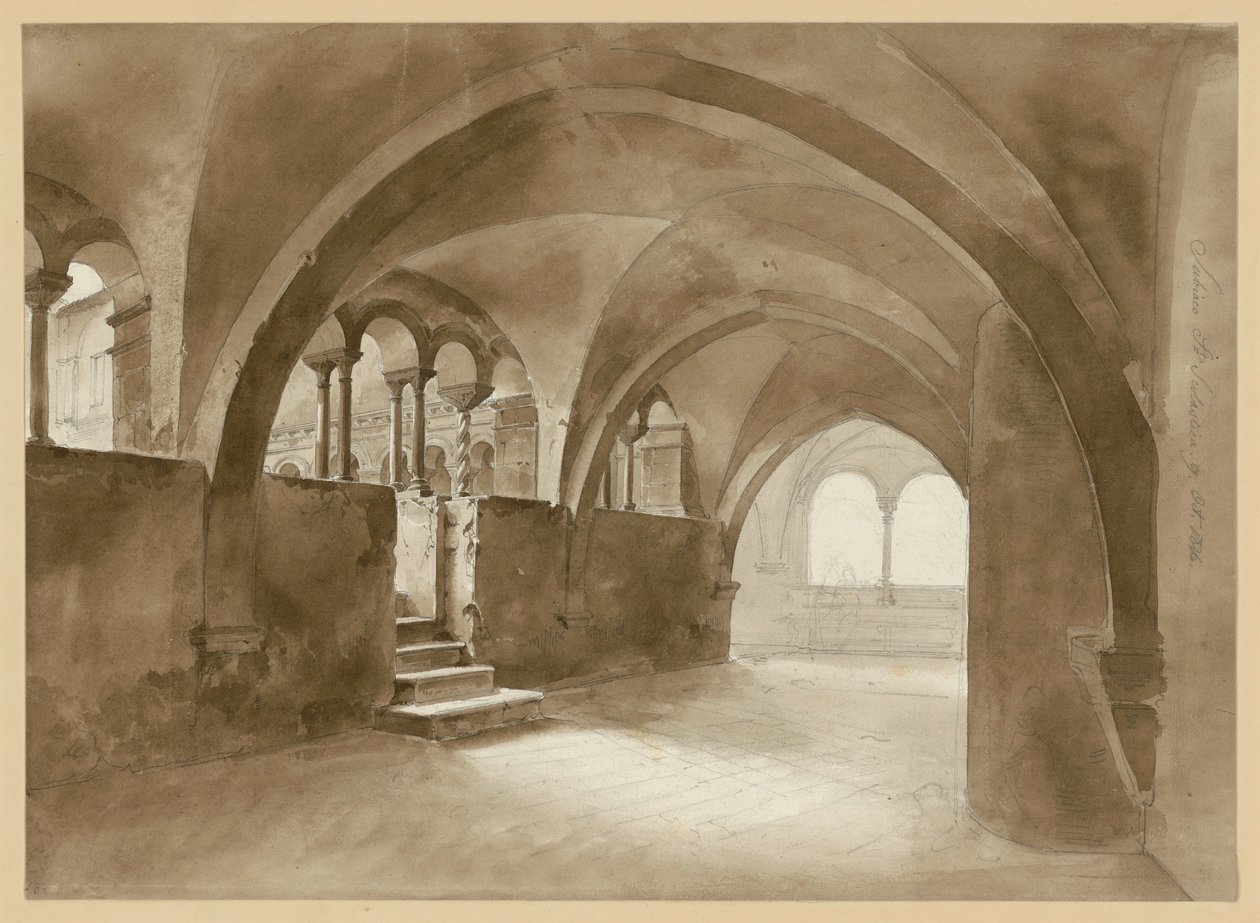 Romanischer Kreuzgang in Sta. Scholastica in Subiaco von Ernst Fries