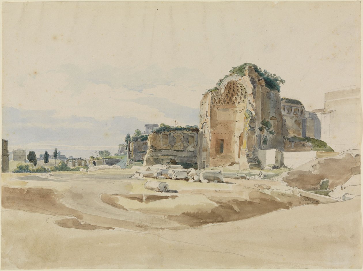 Tempel der Venus und Roma in Rom von Ernst Fries