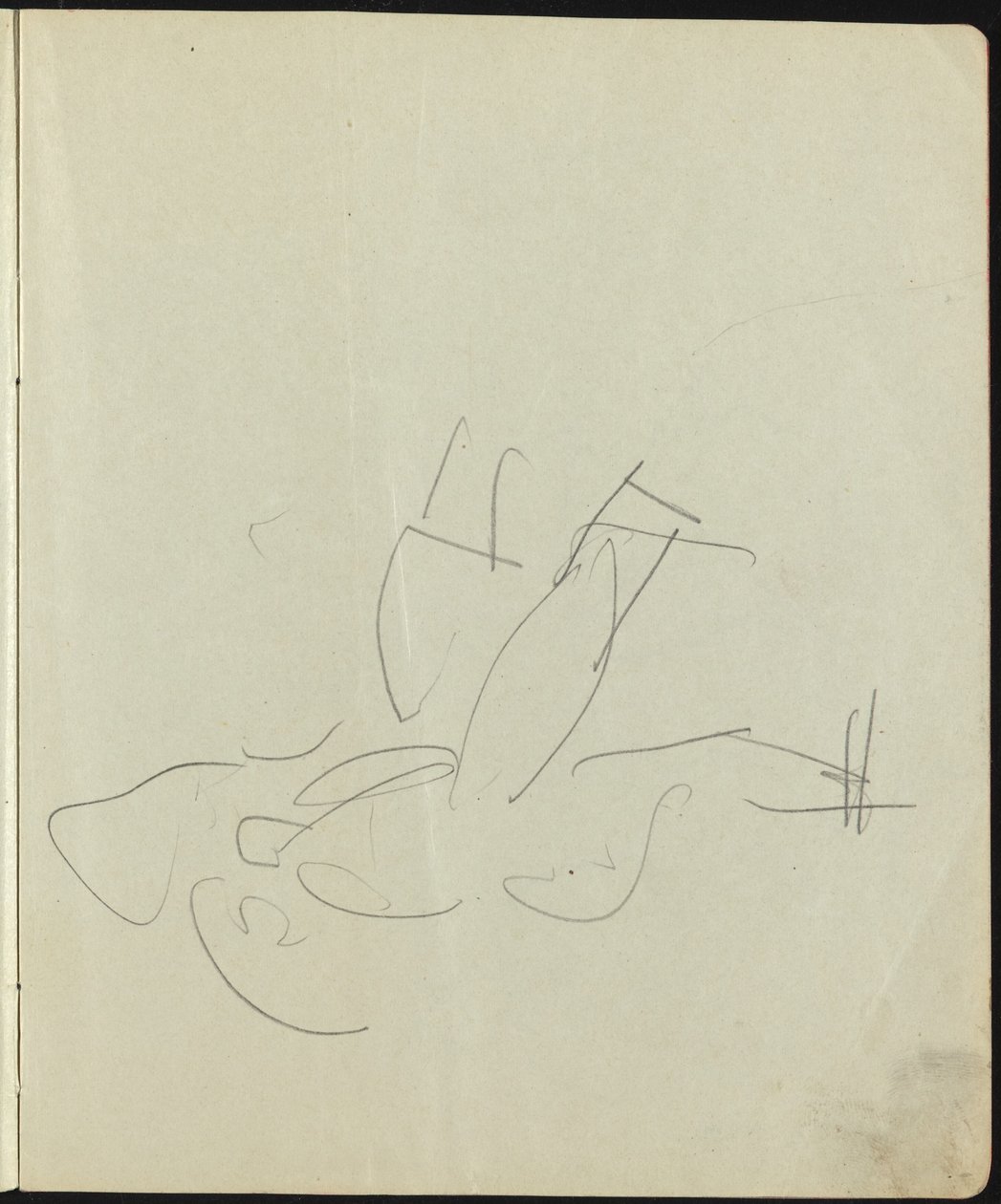 Tänzer und Darsteller Seite aus einem Skizzenbuch, um 1911 von Ernst Ludwig Kirchner