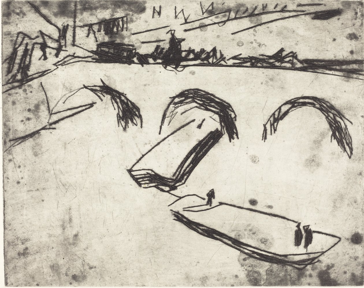 Brücke am Kronprinzenufer von Ernst Ludwig Kirchner