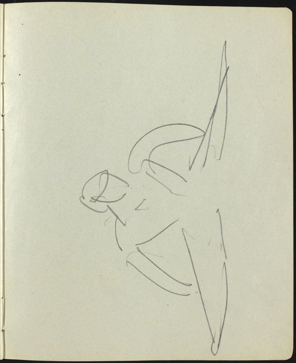 Tänzer und Darsteller (Seite aus einem Skizzenbuch) von Ernst Ludwig Kirchner