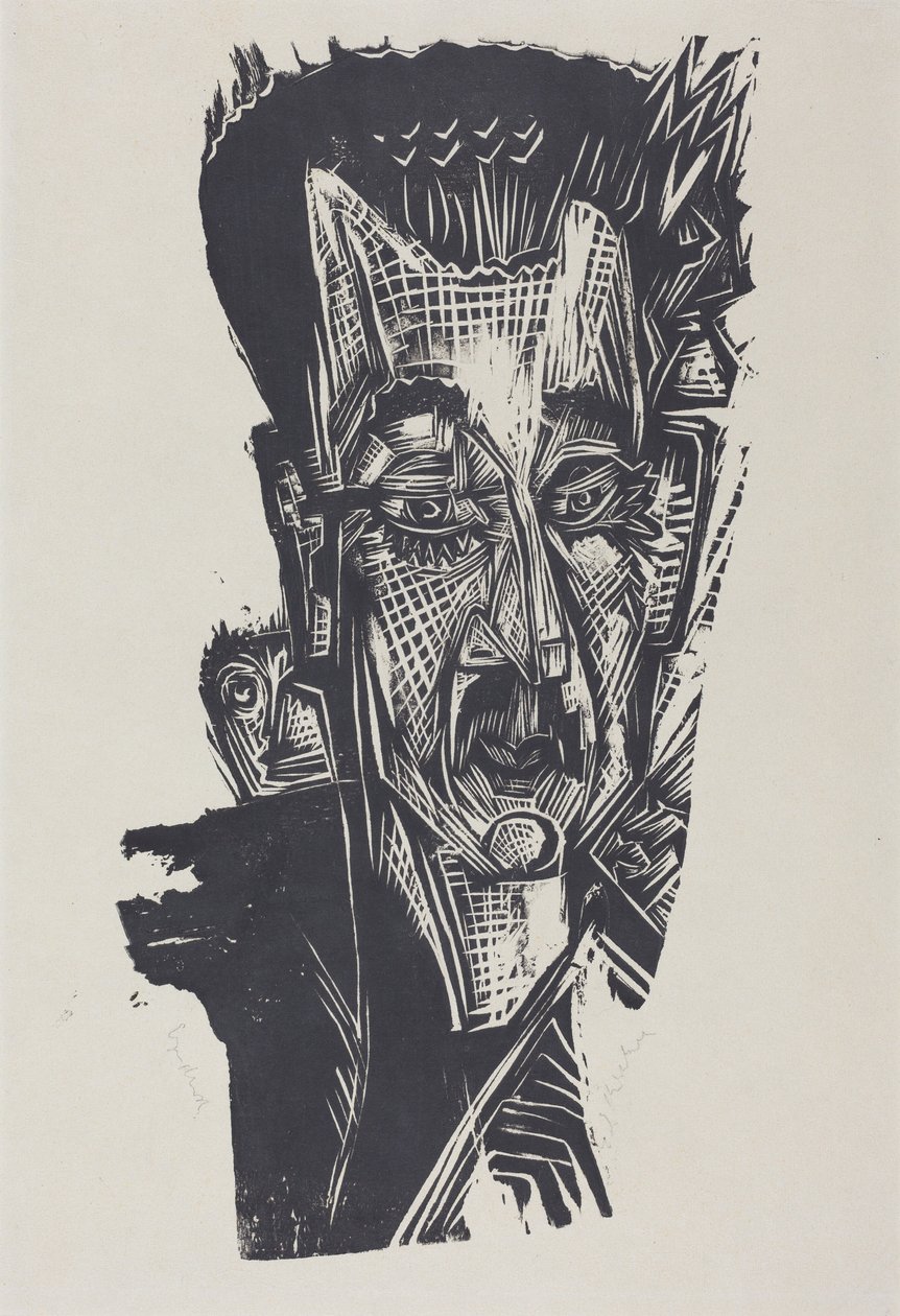 Dr. Ludwig Binswanger (Kopf Dr. Ludwig Binswanger) von Ernst Ludwig Kirchner