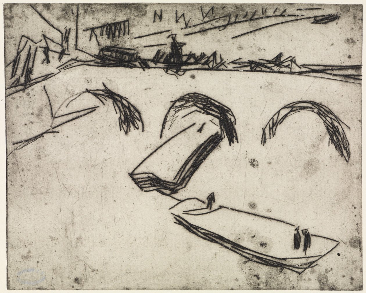 Drei Artistinnen, an Ringen arbeitend von Ernst Ludwig Kirchner