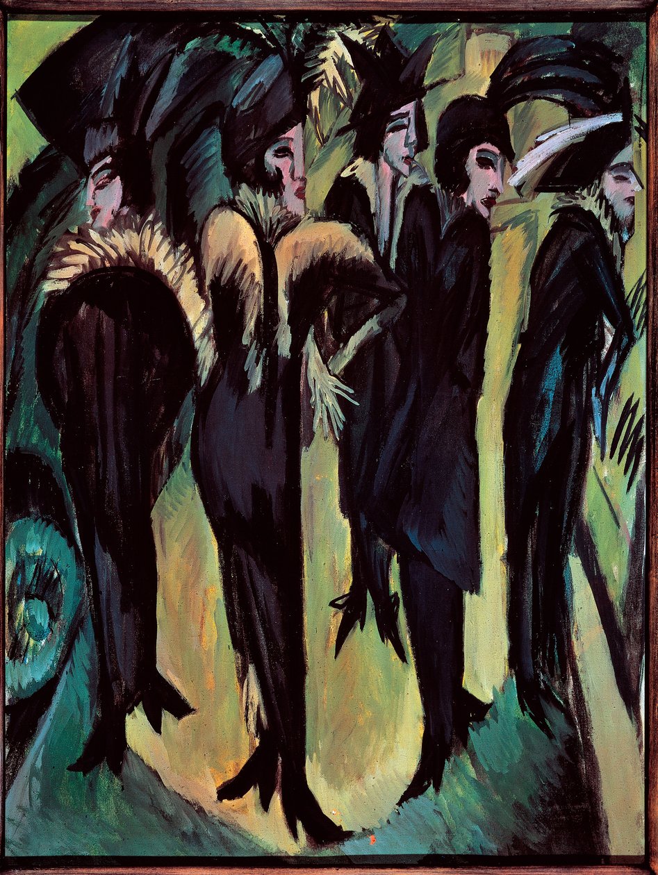 Fünf Frauen auf der Straße von Ernst Ludwig Kirchner
