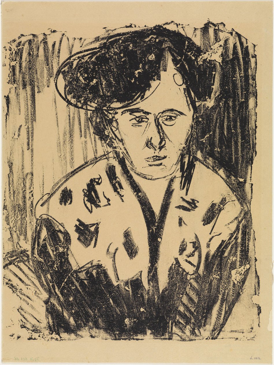 Frau im Spitzenkragen von Ernst Ludwig Kirchner