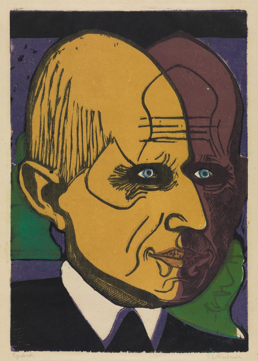 Kopf Dr. Bauer von Ernst Ludwig Kirchner