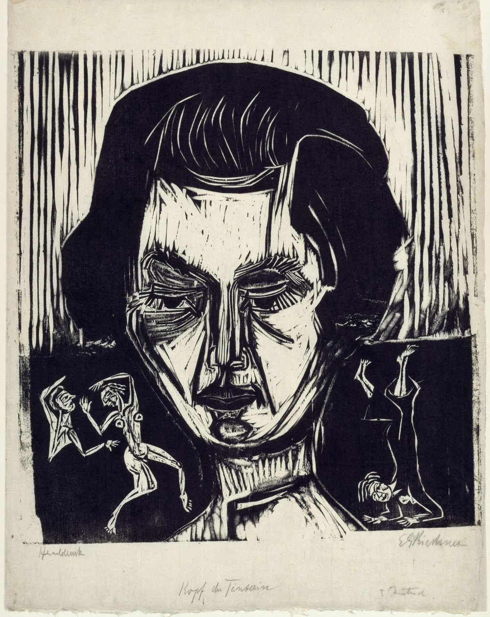 Kopf Nina Hard von Ernst Ludwig Kirchner
