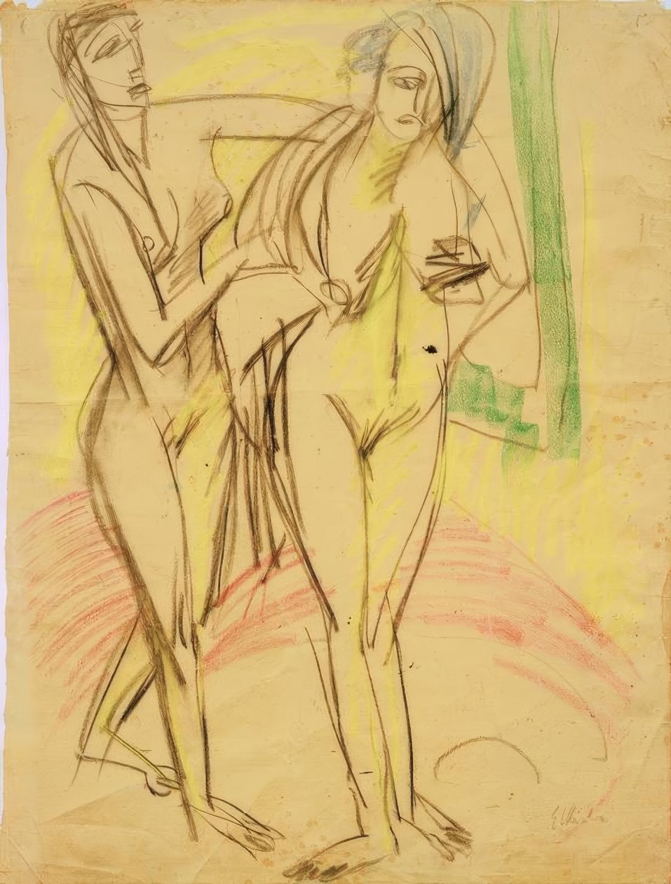 Nach dem Bade von Ernst Ludwig Kirchner