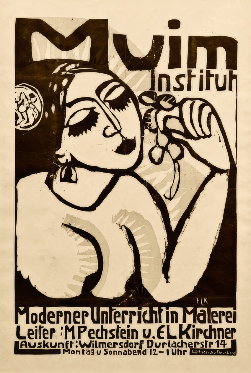 Plakat Muim Institut von Ernst Ludwig Kirchner