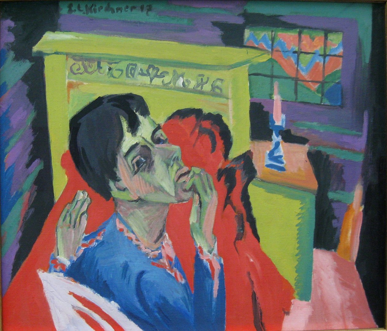 Selbstporträt als kranker Mann von Ernst Ludwig Kirchner