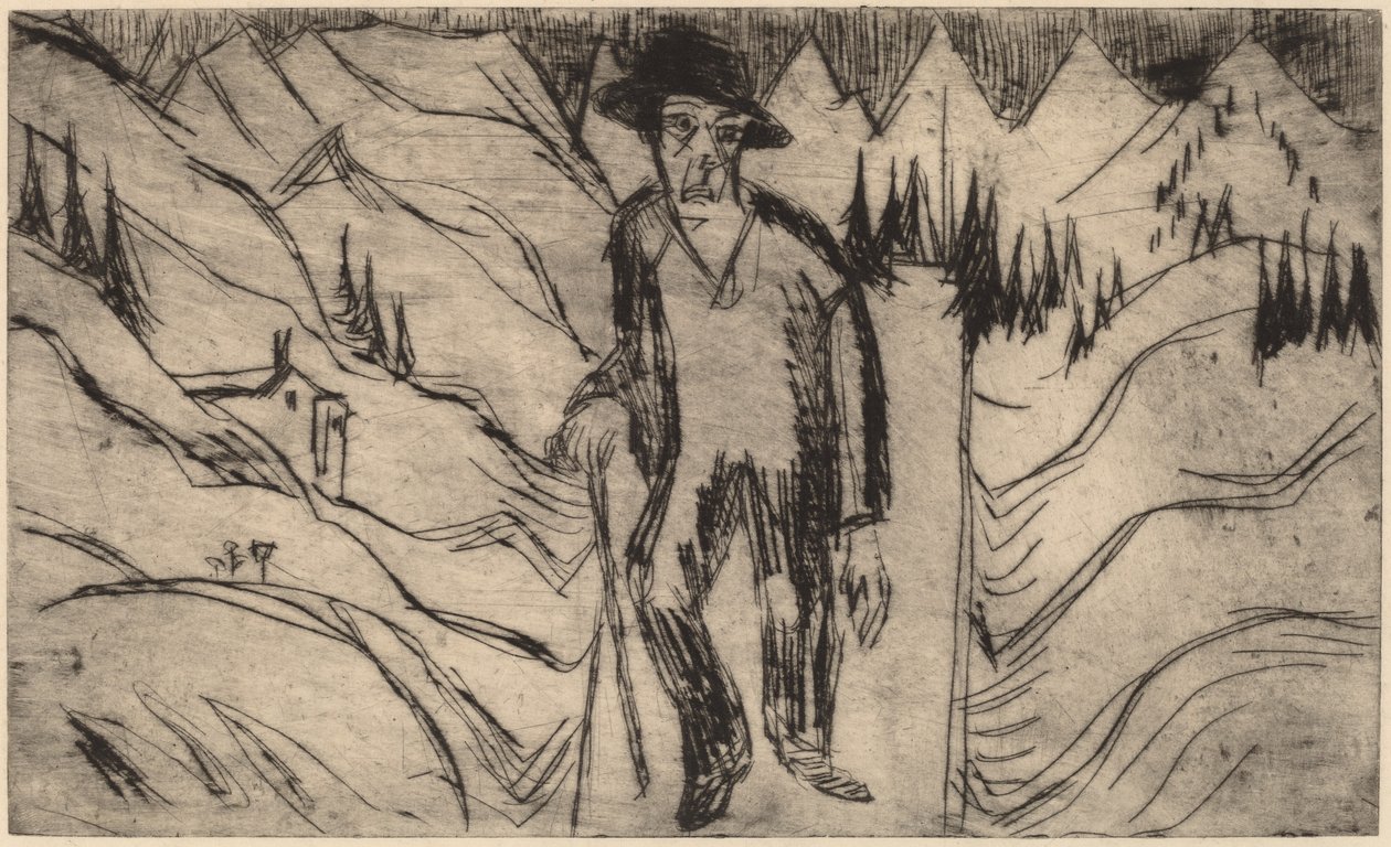 Der Wanderer von Ernst Ludwig Kirchner