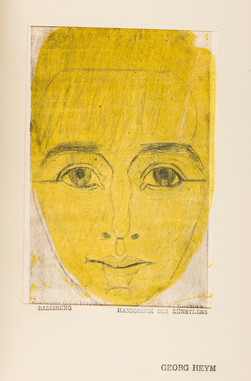 Umbra Vitae (Porträt von Georg Heym) von Ernst Ludwig Kirchner
