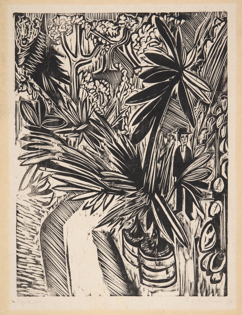Gewächshaus. Jena von Ernst Ludwig Kirchner