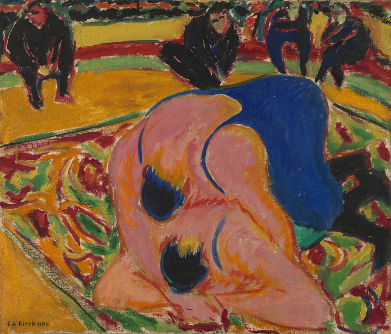 Ringer im Zirkus von Ernst Ludwig Kirchner