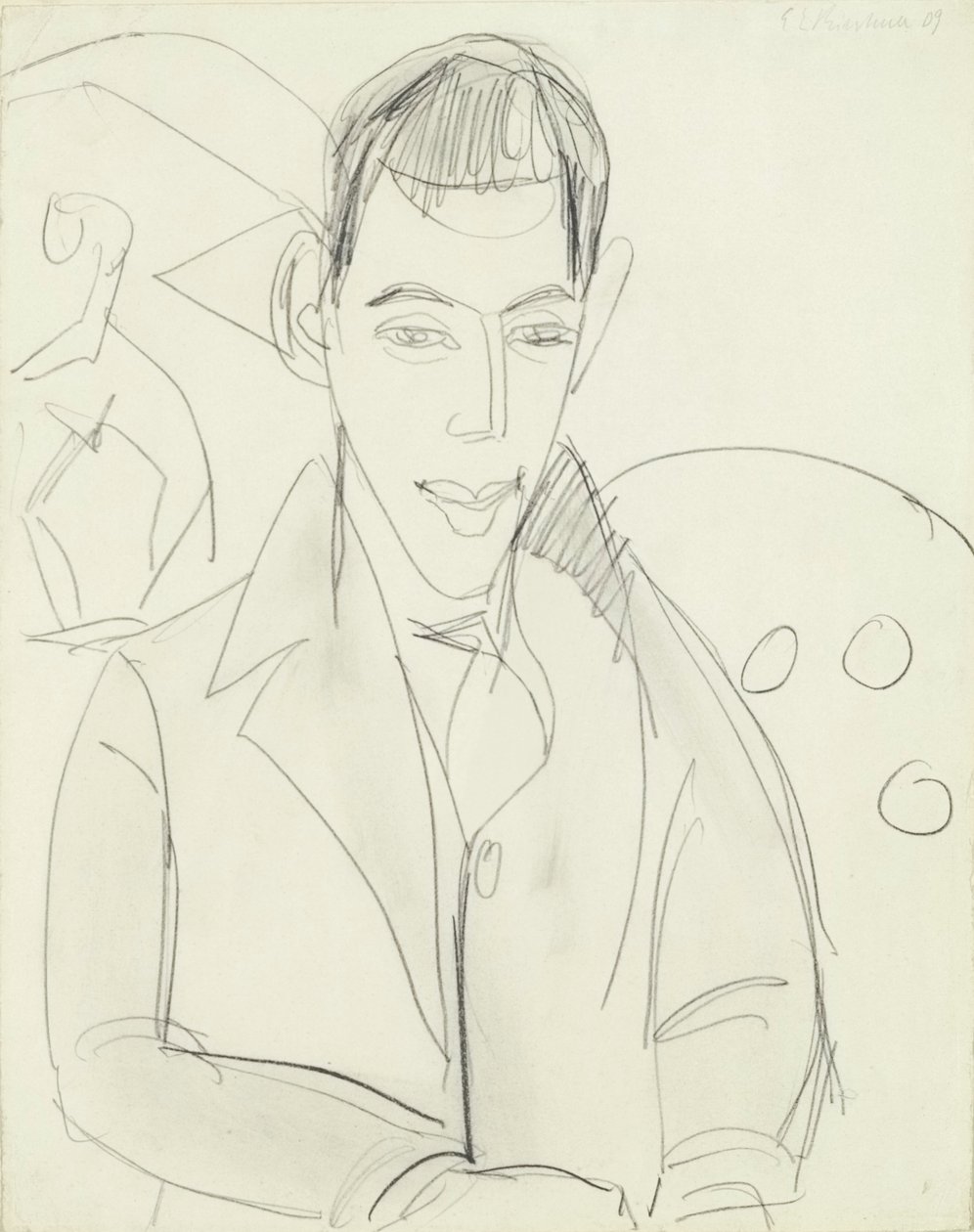 Junger Dichter (Simon Guttmann) von Ernst Ludwig Kirchner