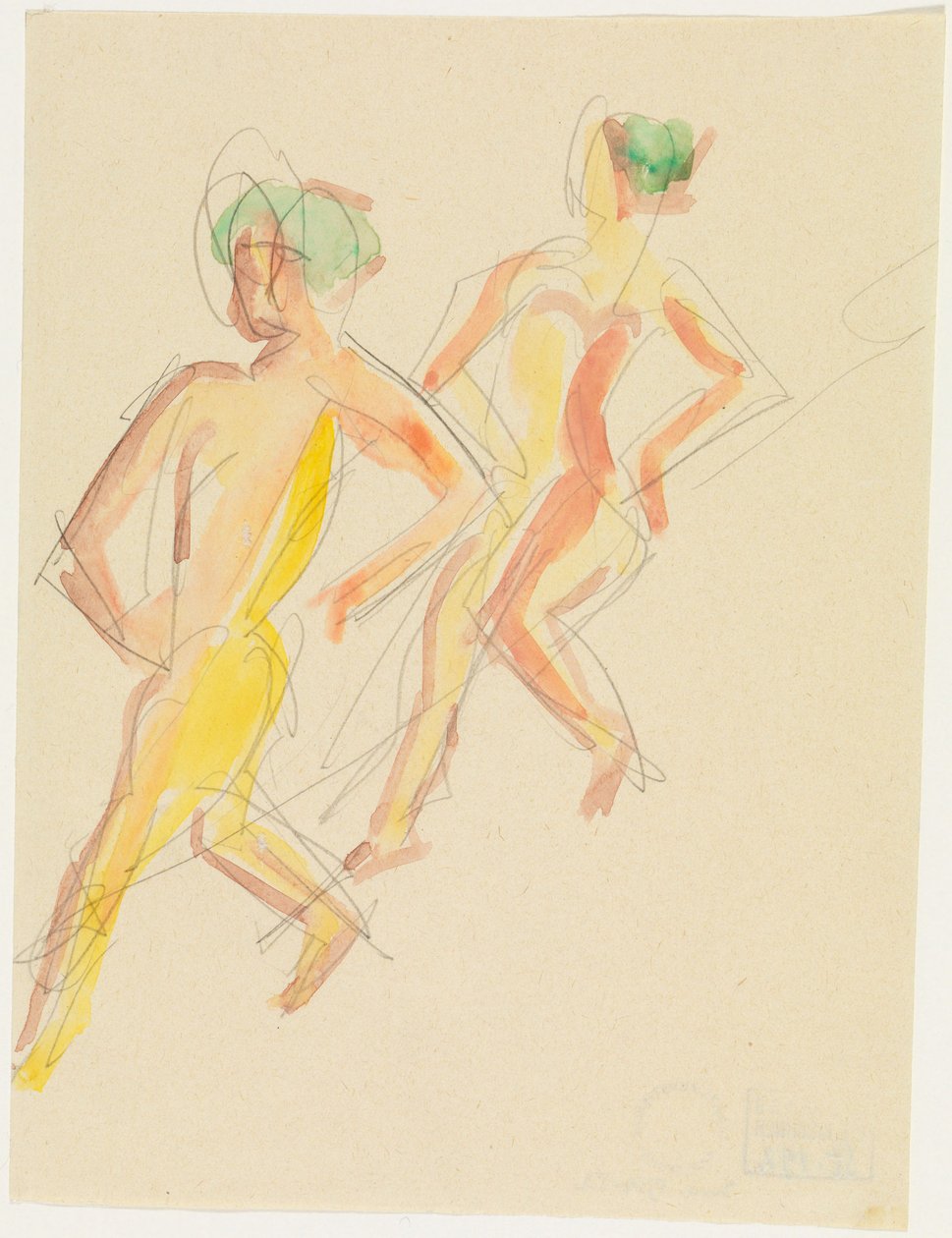 Zwei Tanzende von Ernst Ludwig Kirchner