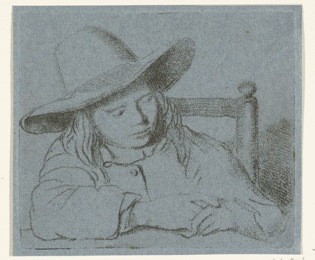 Schlafender Junge mit Hut von Ernst Willem Jan Bagelaar