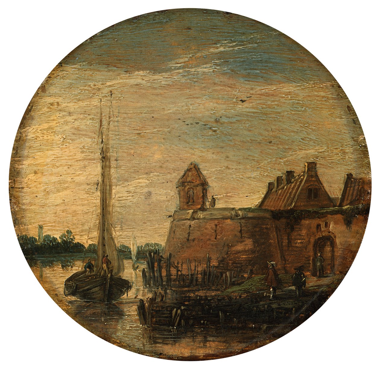 Bollwerk am Kanal von Esaias van de Velde