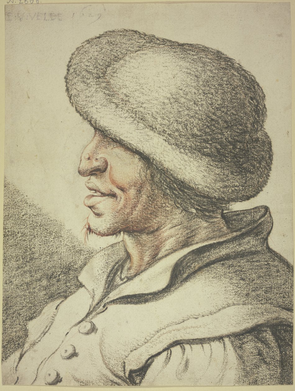 Büste eines Bauern im linken Profil von Esaias van de Velde