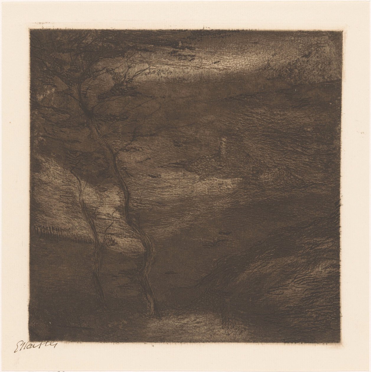 Abend in den Pyrenäen von Etha Fles (signed by artist)