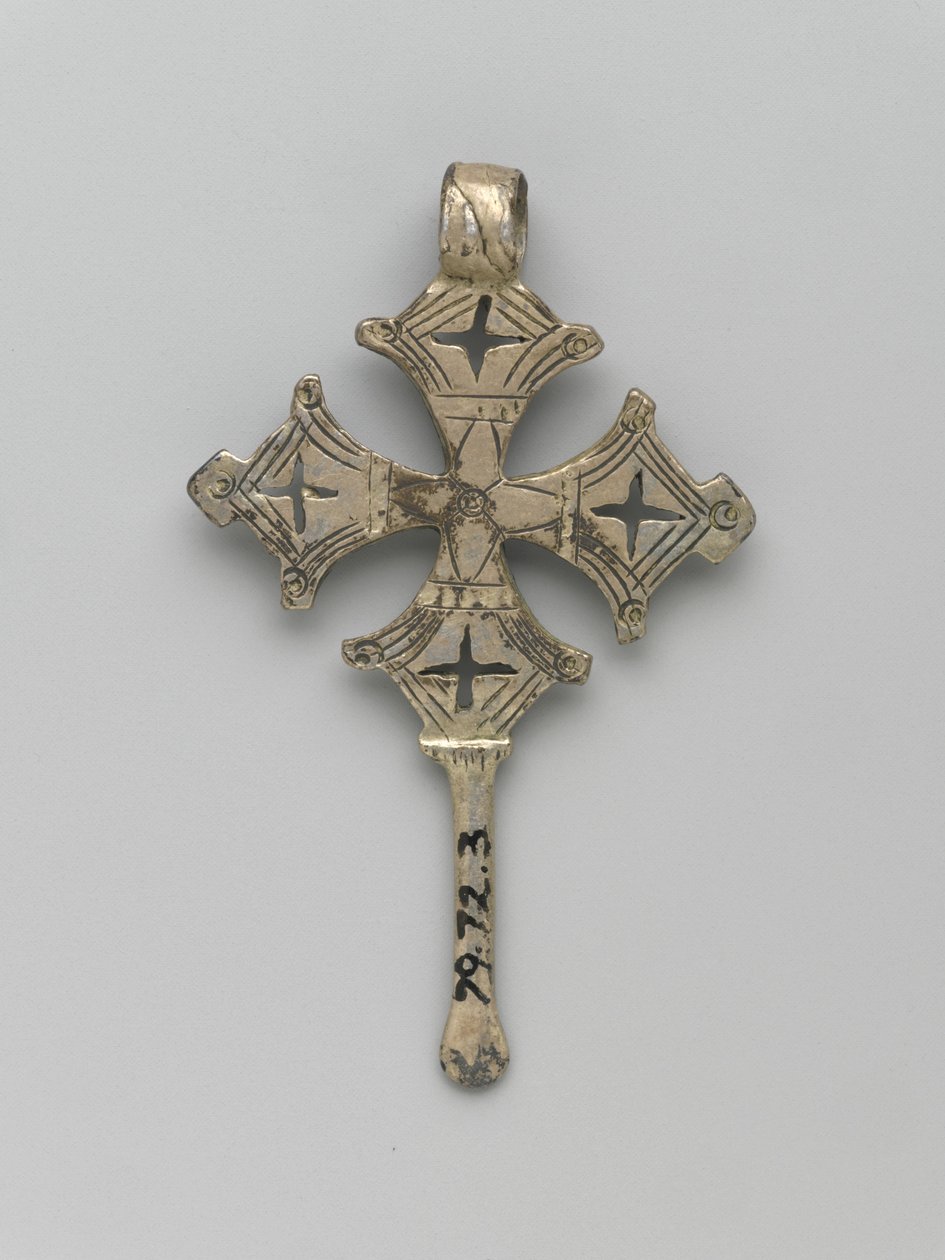 Rückseite eines Anhängerkreuzes, Amhara von Ethiopian Ethiopian