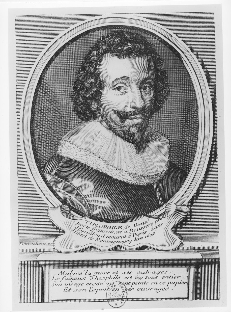 Porträt von Theophile de Viau (1590-1626) von Etienne Jehandier Desrochers