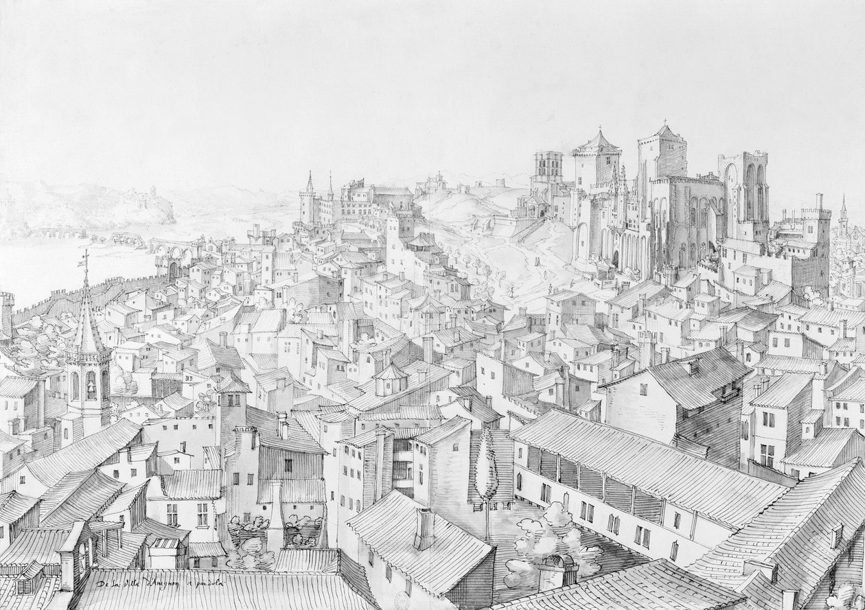 Ansicht der Stadt Avignon und ihrer Umgebung von Etienne Martellange
