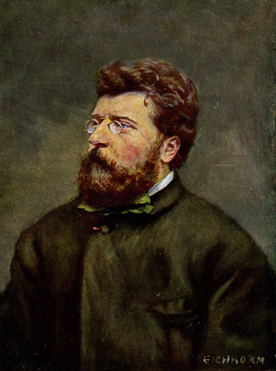 Musik. Der französische Komponist Georges Bizet. Illustration von Georges Bizet, Österreich, ca. 1900 von Etienne (after) Carjat