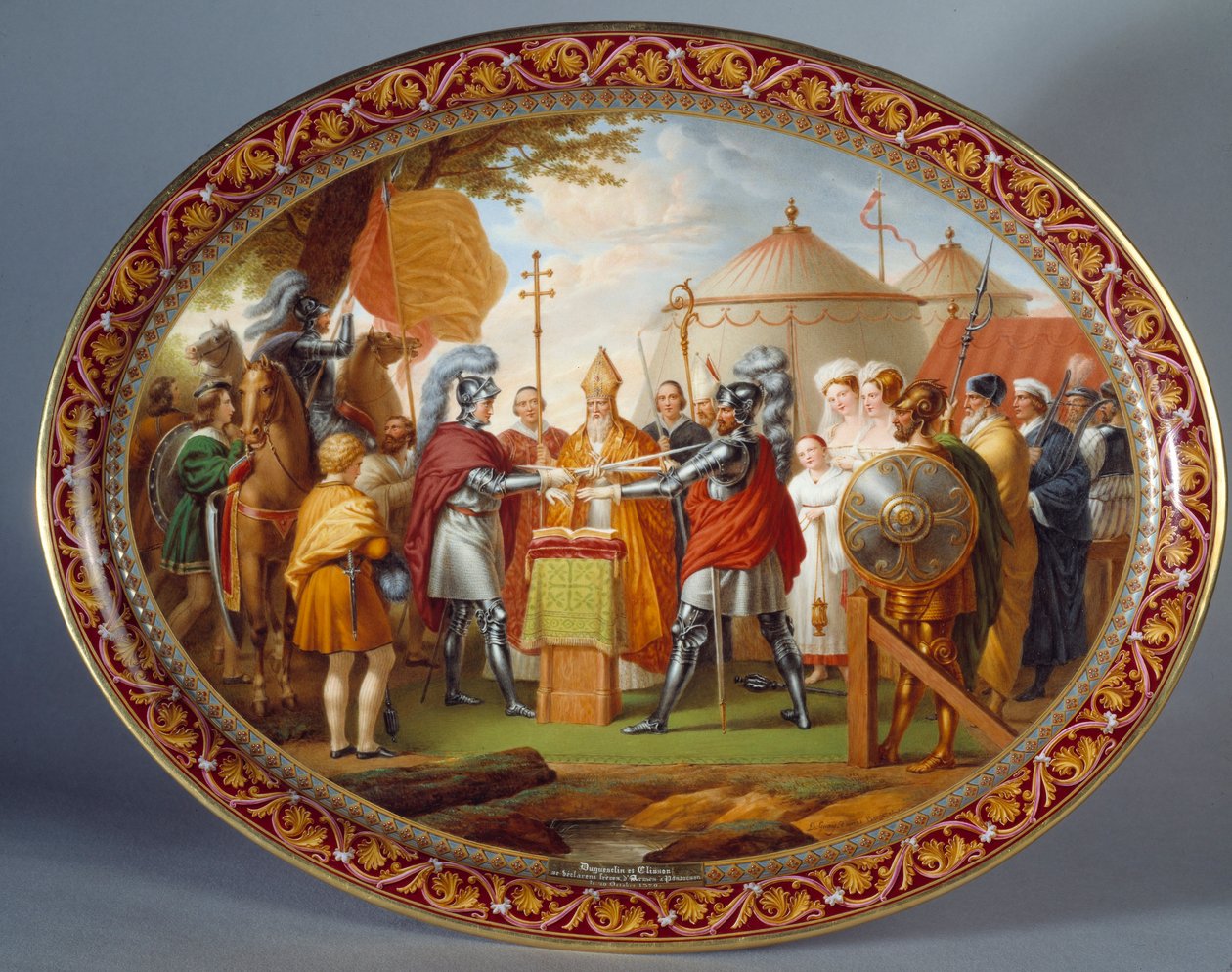Schokoladen-Serviertablett von Etienne-Charles Leguay