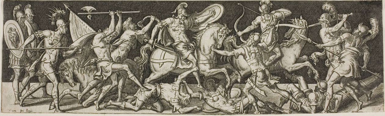 Kavallerie und Fußsoldaten von Etienne Delaune