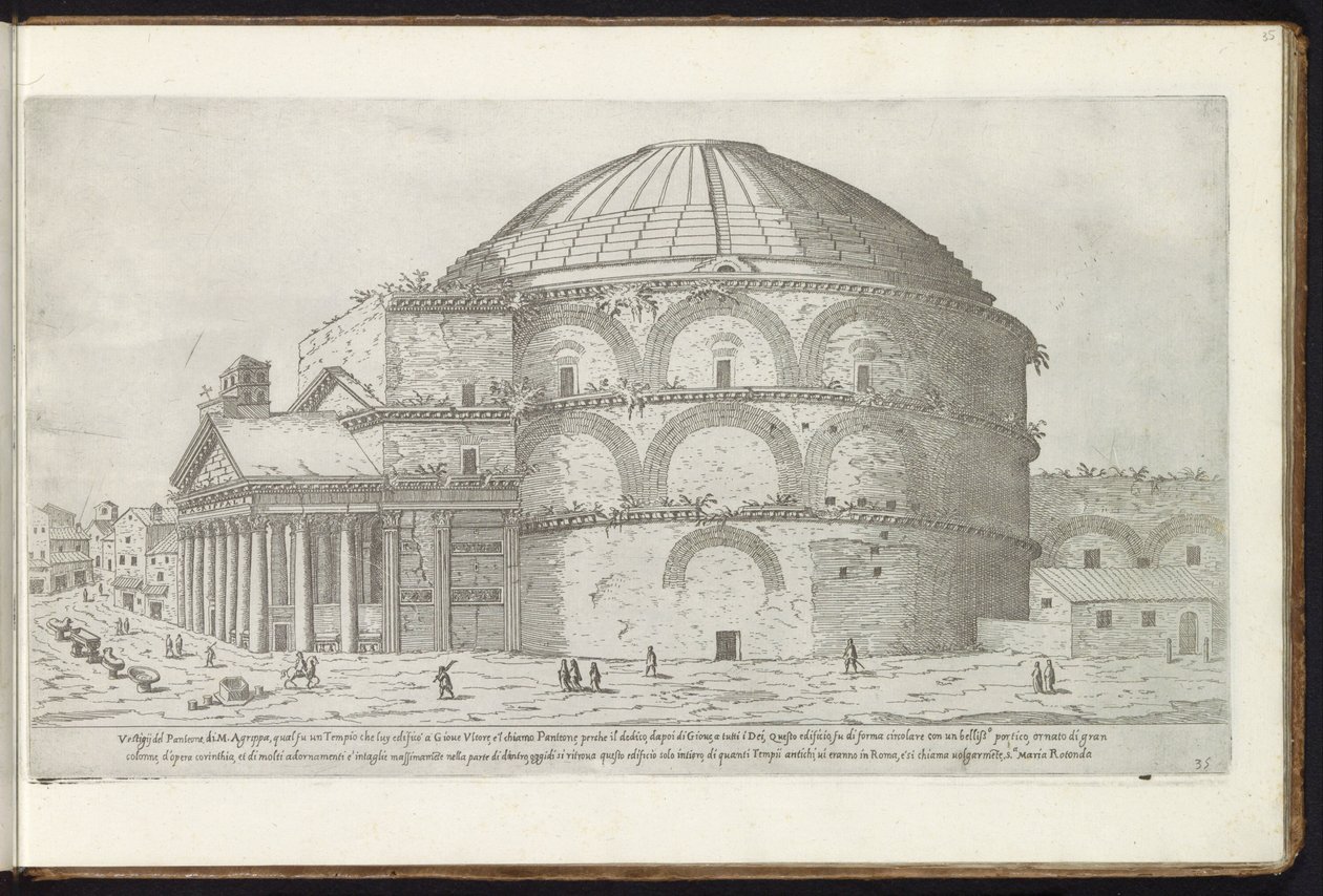 Pantheon in Rom von Etienne Duperac