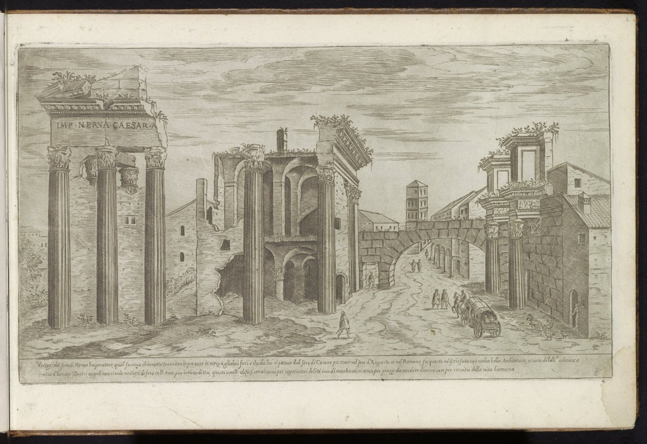 Ruinen auf dem Forum von Nerva von Etienne Duperac