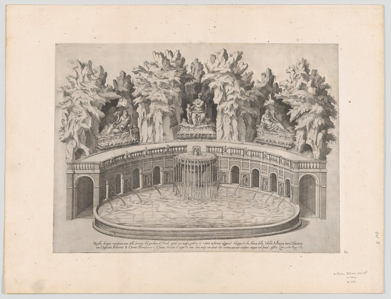 Speculum Romanae Magnificentiae: Brunnen und Gärten der Villa d