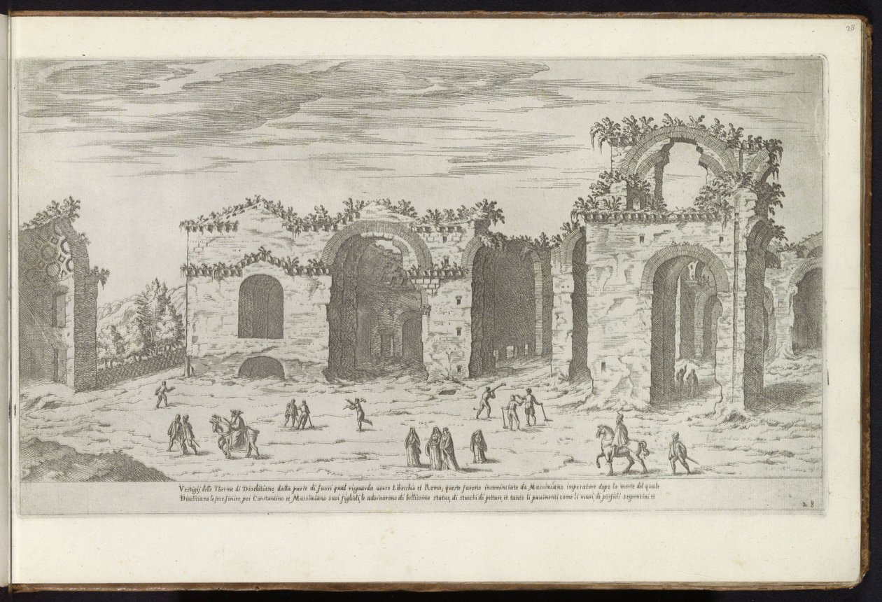 Thermen des Diokletian in Rom von Etienne Duperac